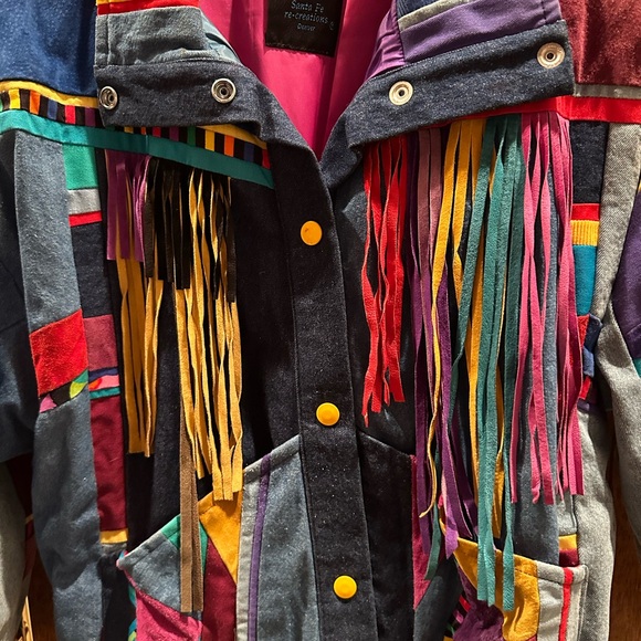 SFR SANTA FE RE-CREATIONS SUEDE & Jean fronted women’s jacket - Picture 2 of 5